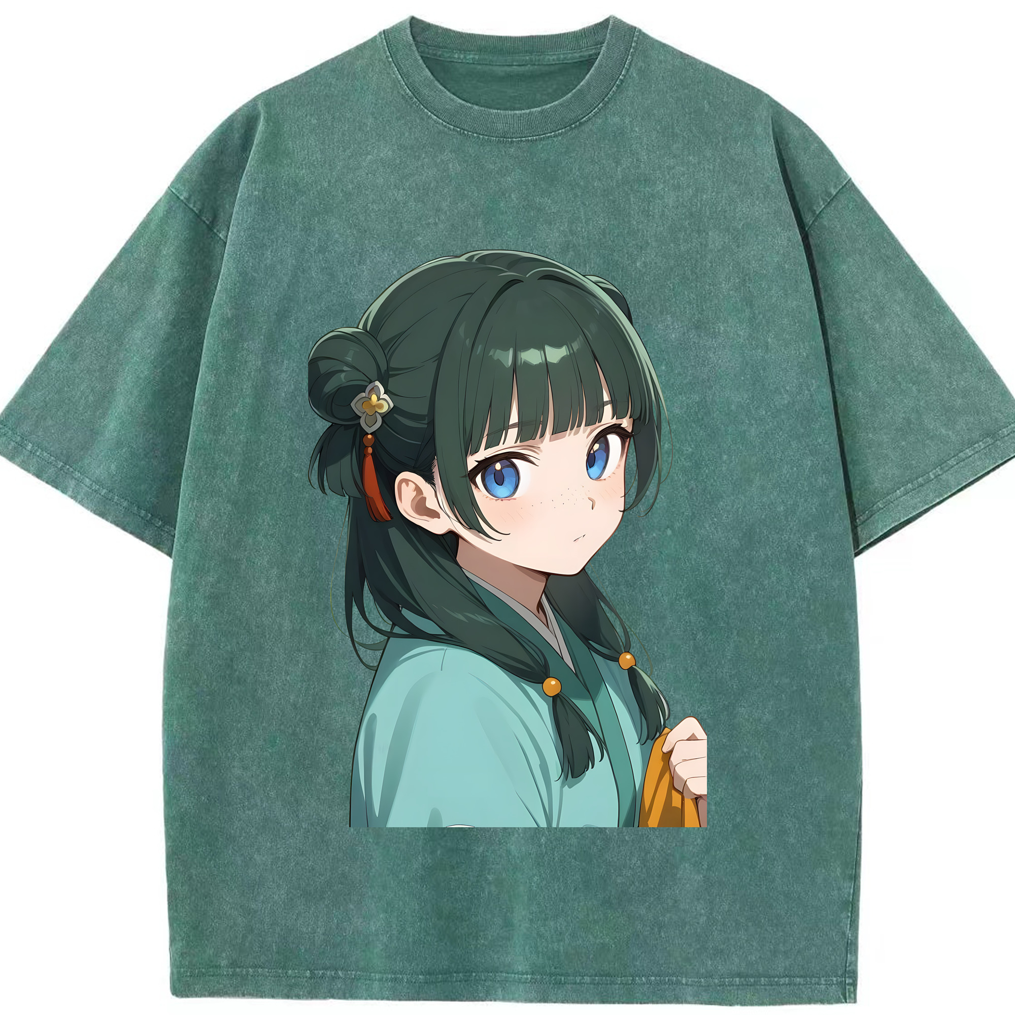 （画像用） 薬屋のひとりごと The Apothecary Diaries 綿100% ヴィンテージ風 半袖Tシャツ（フロントプリント）